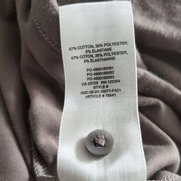 ARITZIA SUNDAY BEST 'Best Hug' Apple Longsleeve Taupe Crew Cardigan - Picture 4 of 8